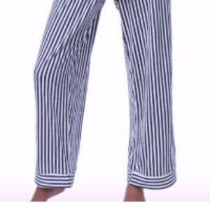 LIVELY Classic Navy Stripe Lounge Pants - NWT - S - Wide leg + Pockets